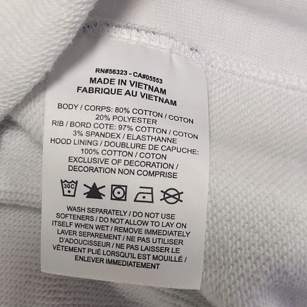 Nike Air Jordan Legacy AJ4 IV 4 What The Retro Hoodie White Cement Blue Size 3XL - Picture 5 of 13